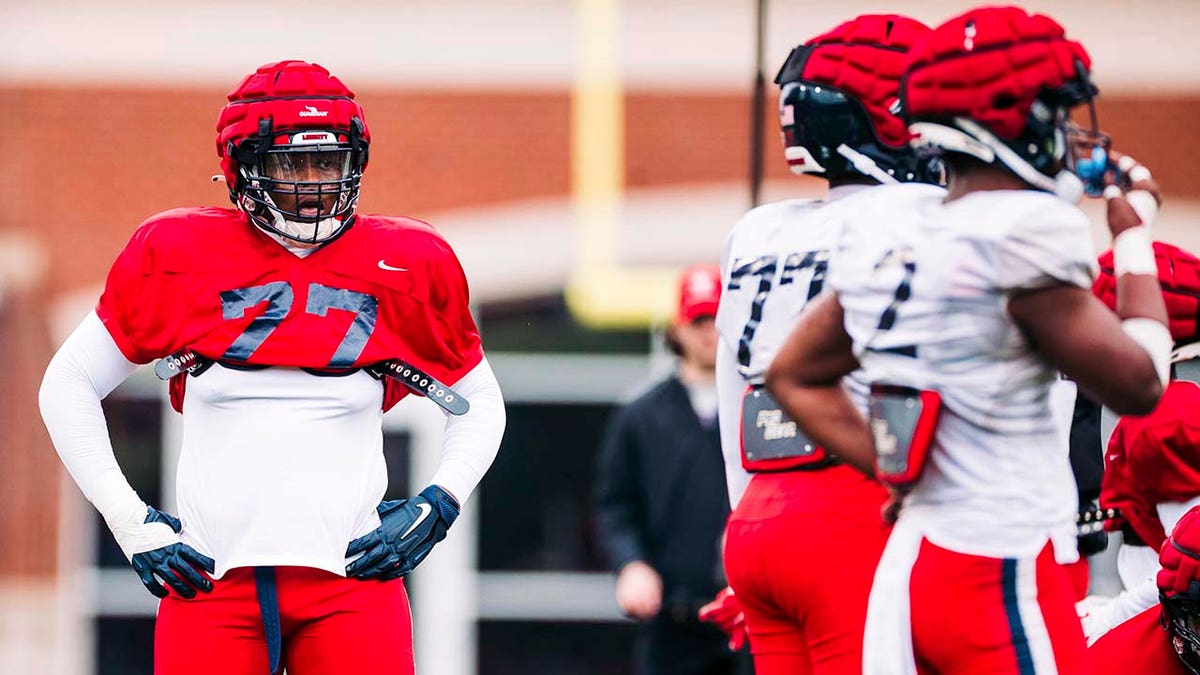 Tajh Boyd during a Liberty football scrimmage