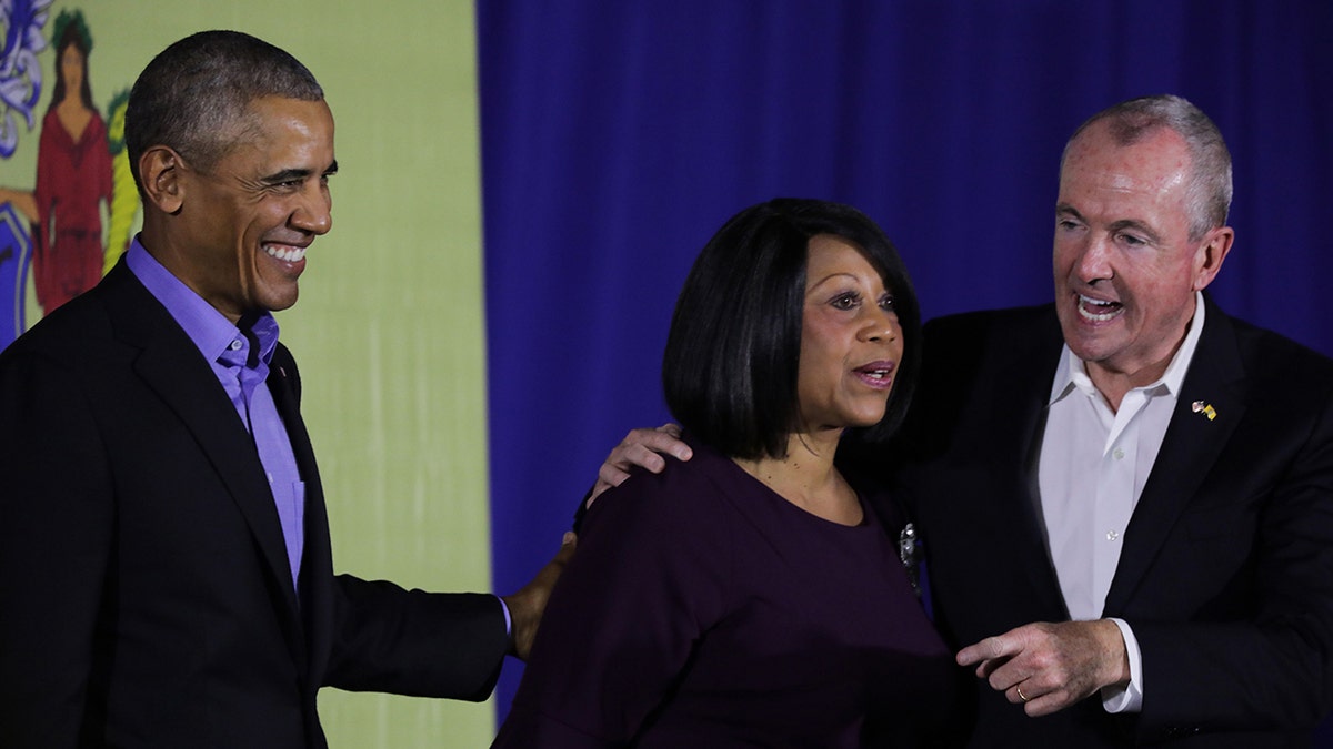 Former President Barack Obama campaigns for Phil Murphy and Sheila Oliver