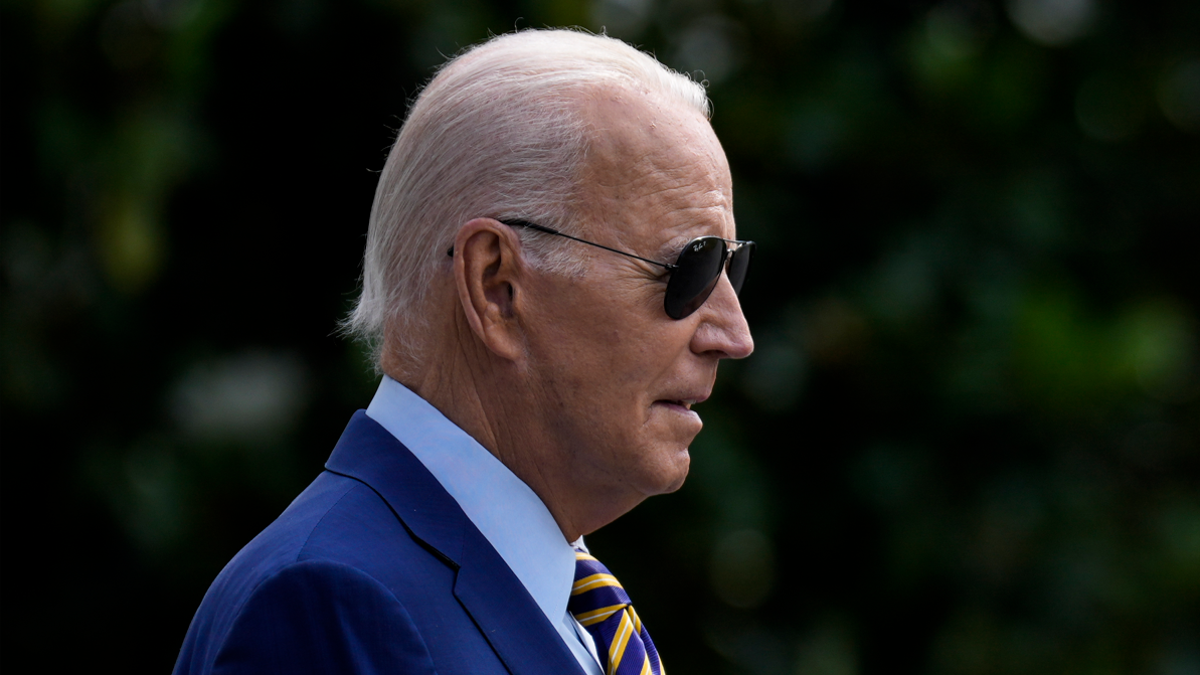 Biden wearing sunglasses