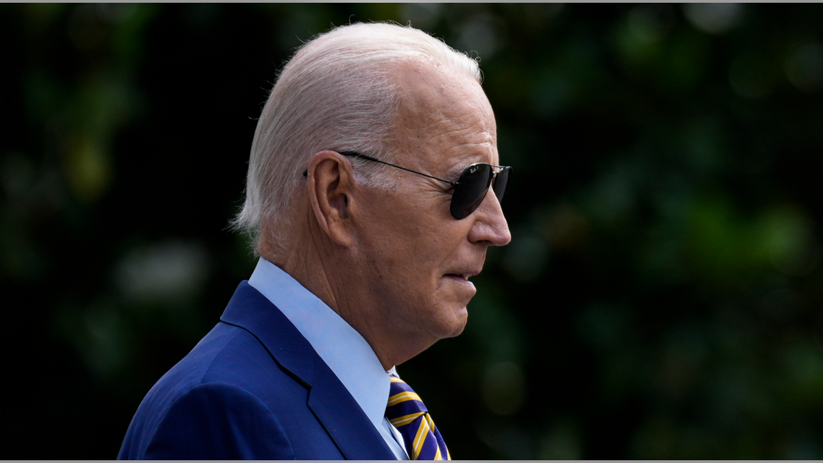 Biden wearing sunglasses