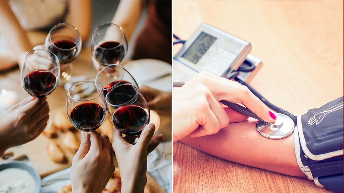 alcohol blood pressure split