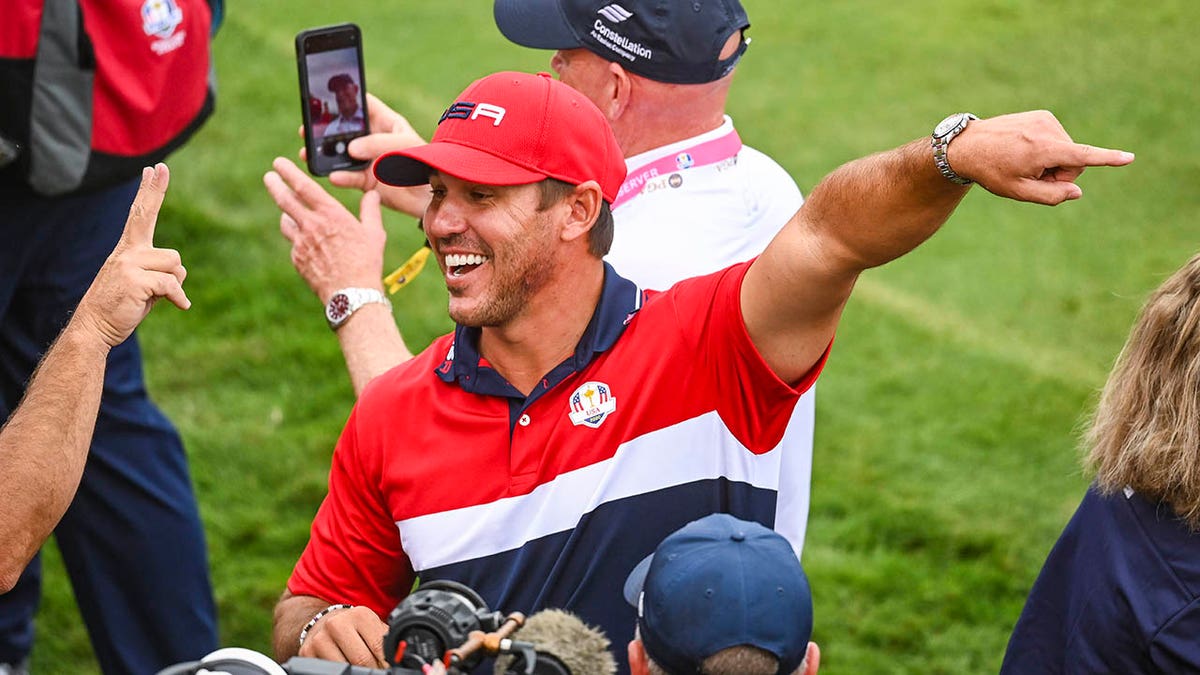 Brooks Koepka celebrates