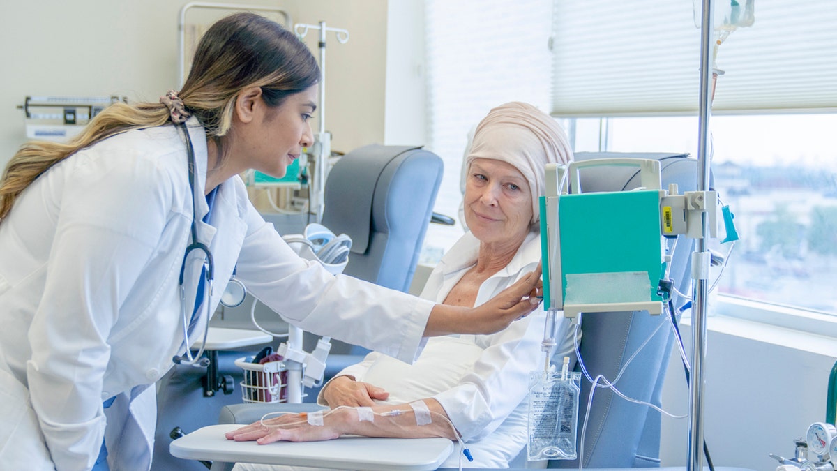 Cancer patient in hospital