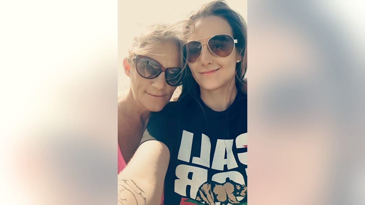 Catrina Marshall with her mom