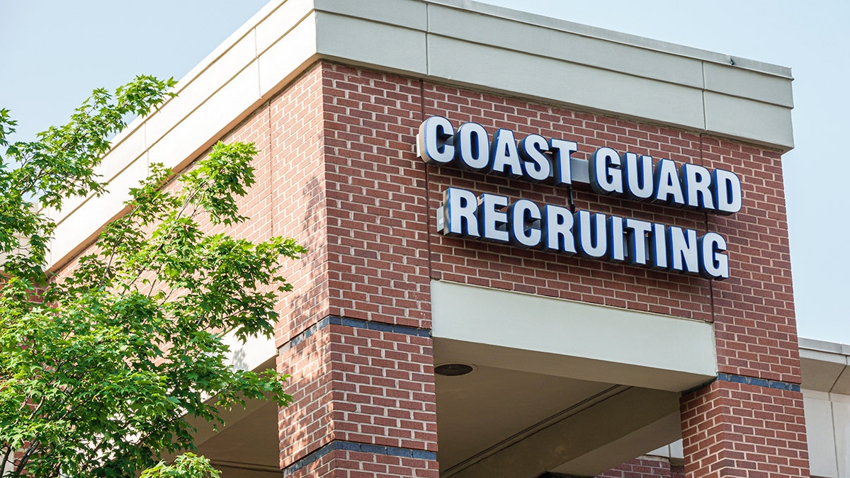 A Coast Guard recruiting building