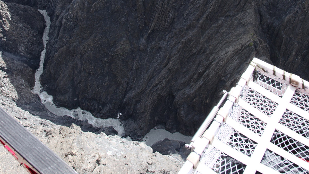 narrow ravine at Denali National Park