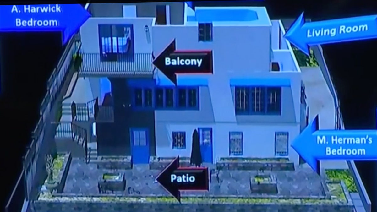 Diagram of Amie Harwick's house