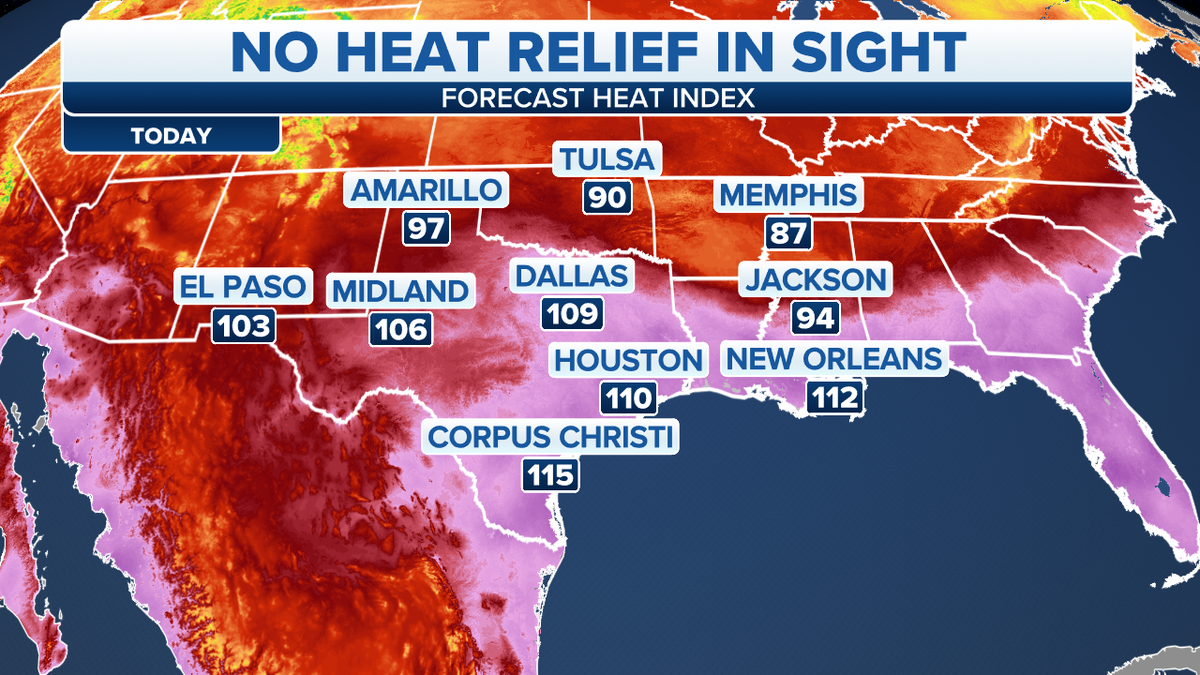 Forecast heat index