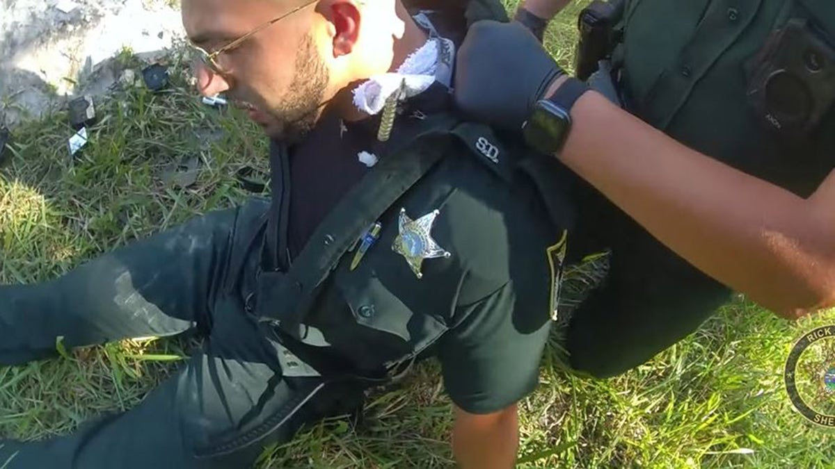 deputy being treated