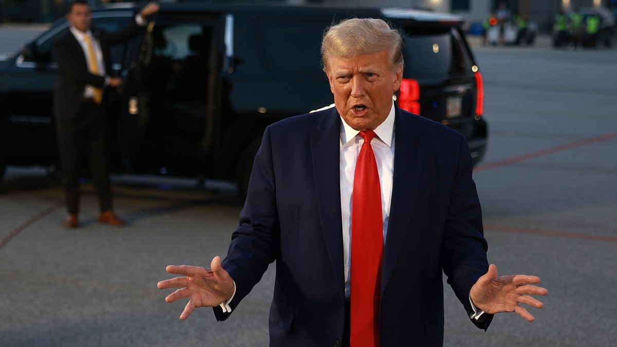 Former President Donald Trump Surrenders To Fulton County Jail In Election Case