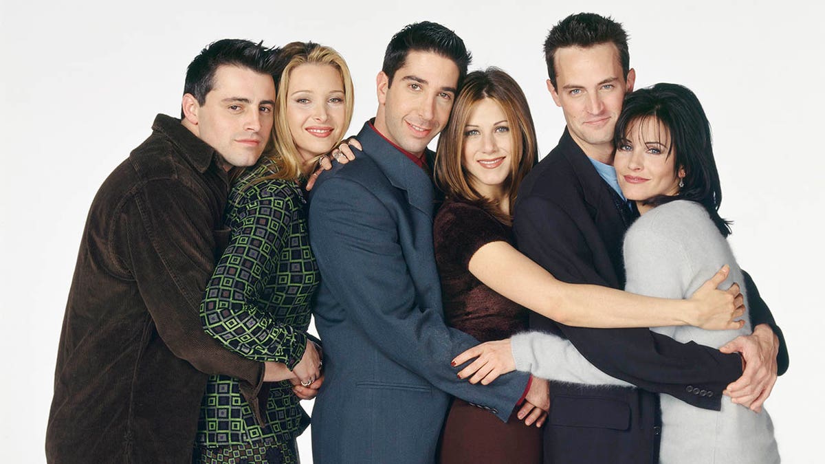 Matt LeBlanc as Joey Tribbiani, Lisa Kudrow as Phoebe Buffay, David Schwimmer as Ross Geller, Jennifer Aniston as Rachel Green, Matthew Perry as Chandler Bing, Courteney Cox as Monica Geller