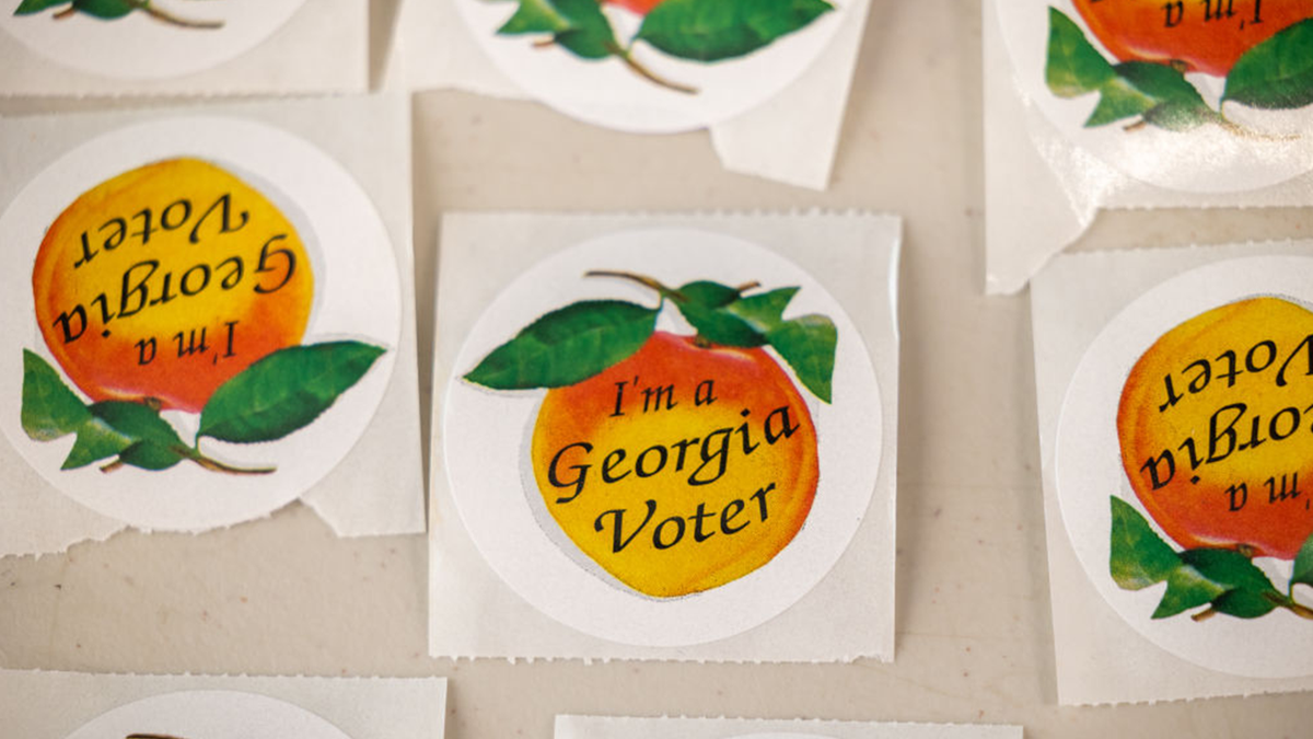 Georgia voting stickers