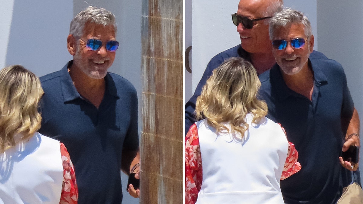 george clooney in greece