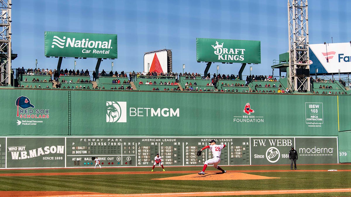 A line drive got stuck in the Green Monster and saved the Red Sox