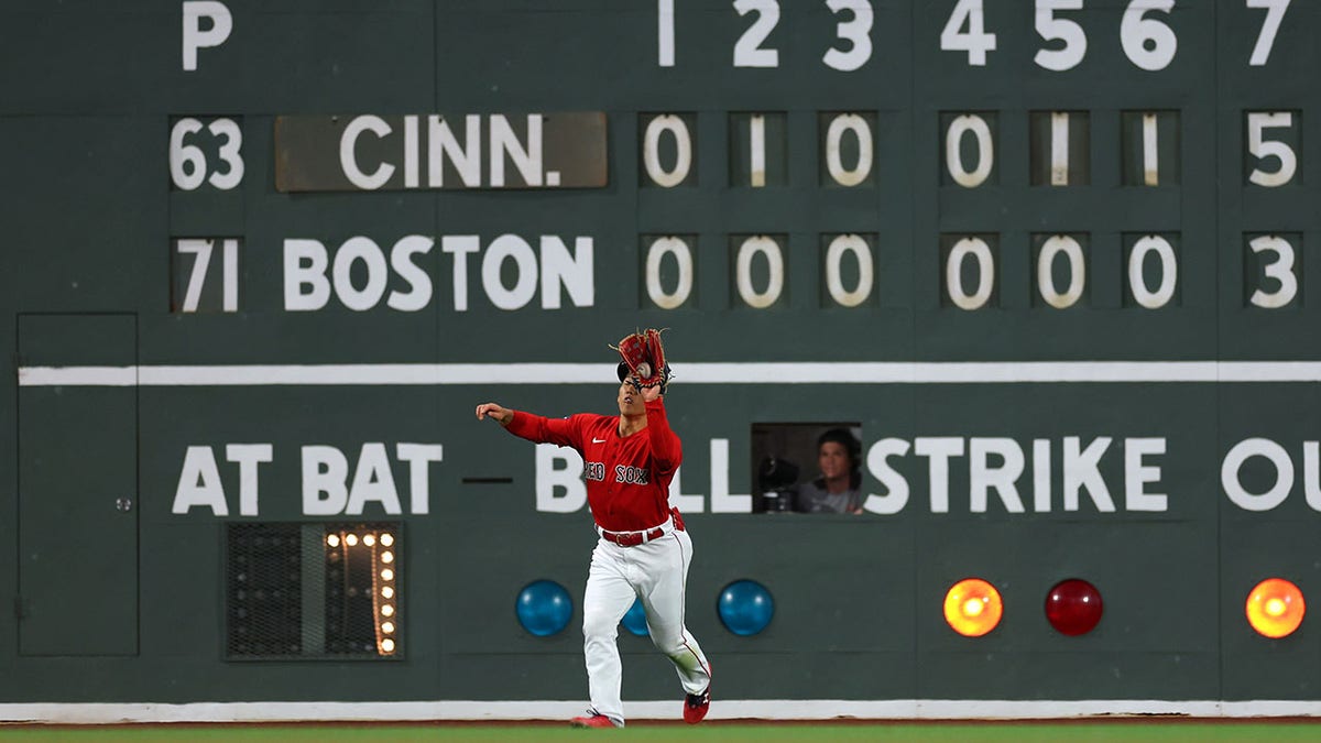Masataka Yoshida making catch