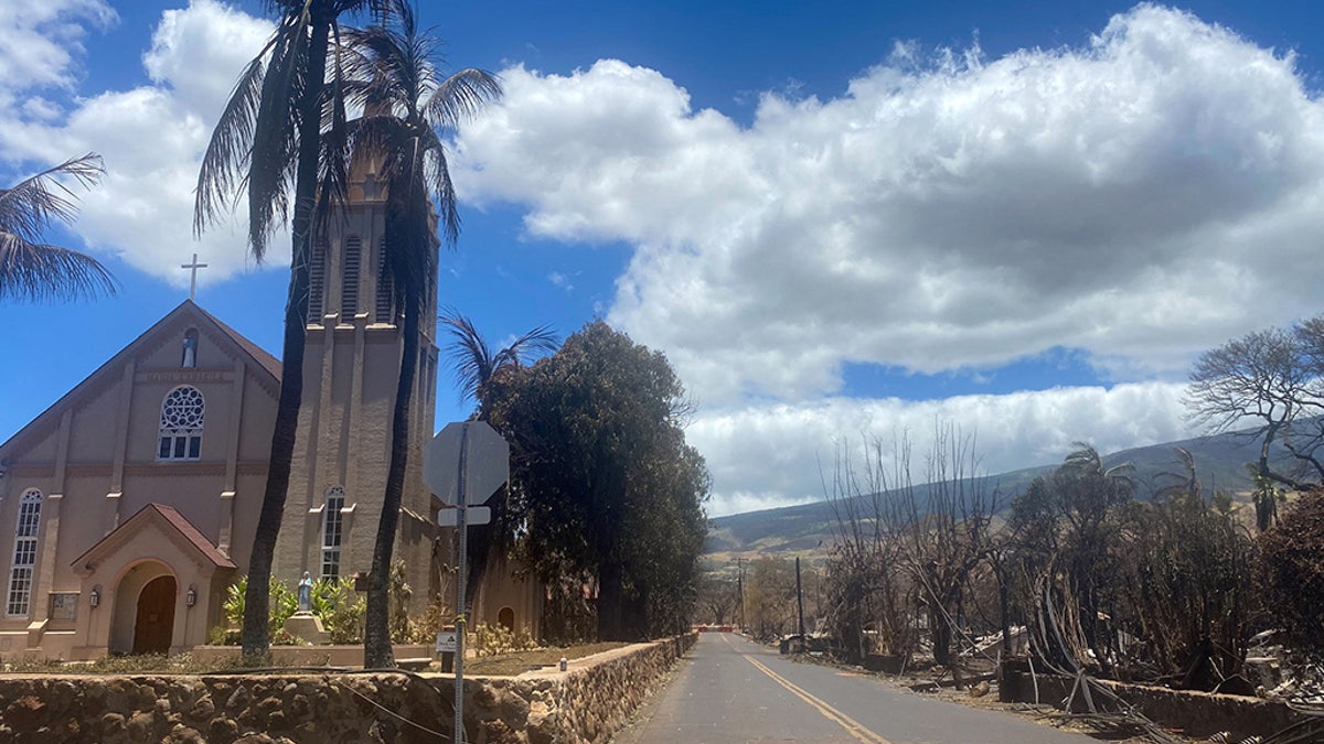 Catholic Church still standing after Maui wildfires