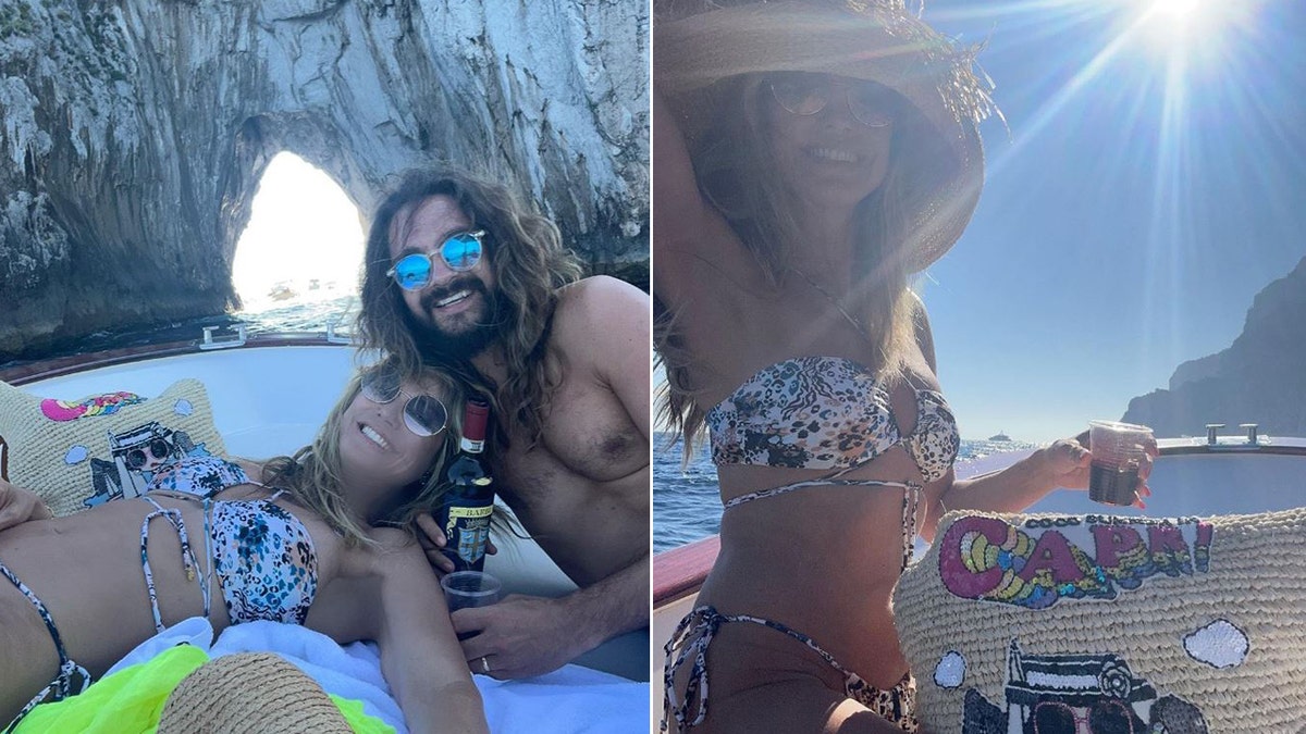 Heidi Klum rocks bikinis on summer vacation with husband Tom Kaultiz