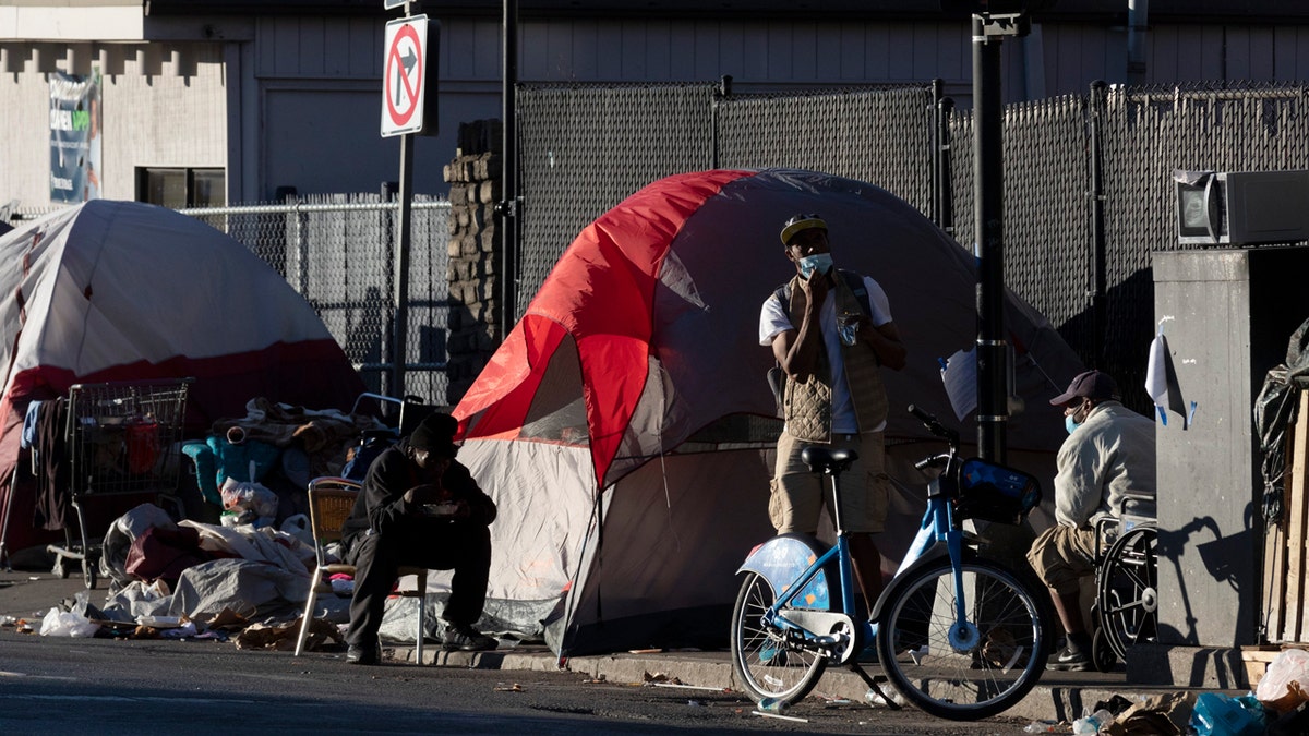 Mass and Cass homeless encampment