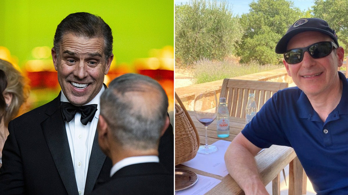 Hunter Biden and Schwerin split image