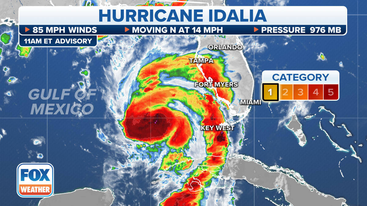 Idalia upgrades to Category 2 hurricane, authorities warn Gulf Coast ...