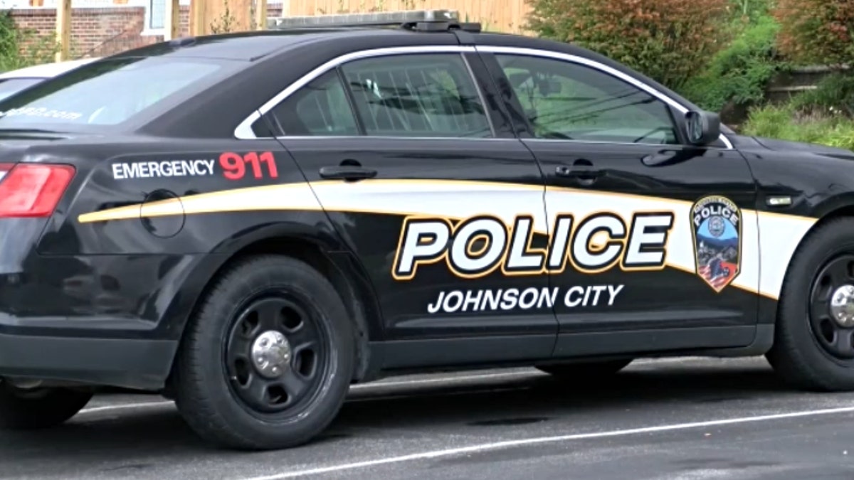 A Johnson City Police Department vehicle