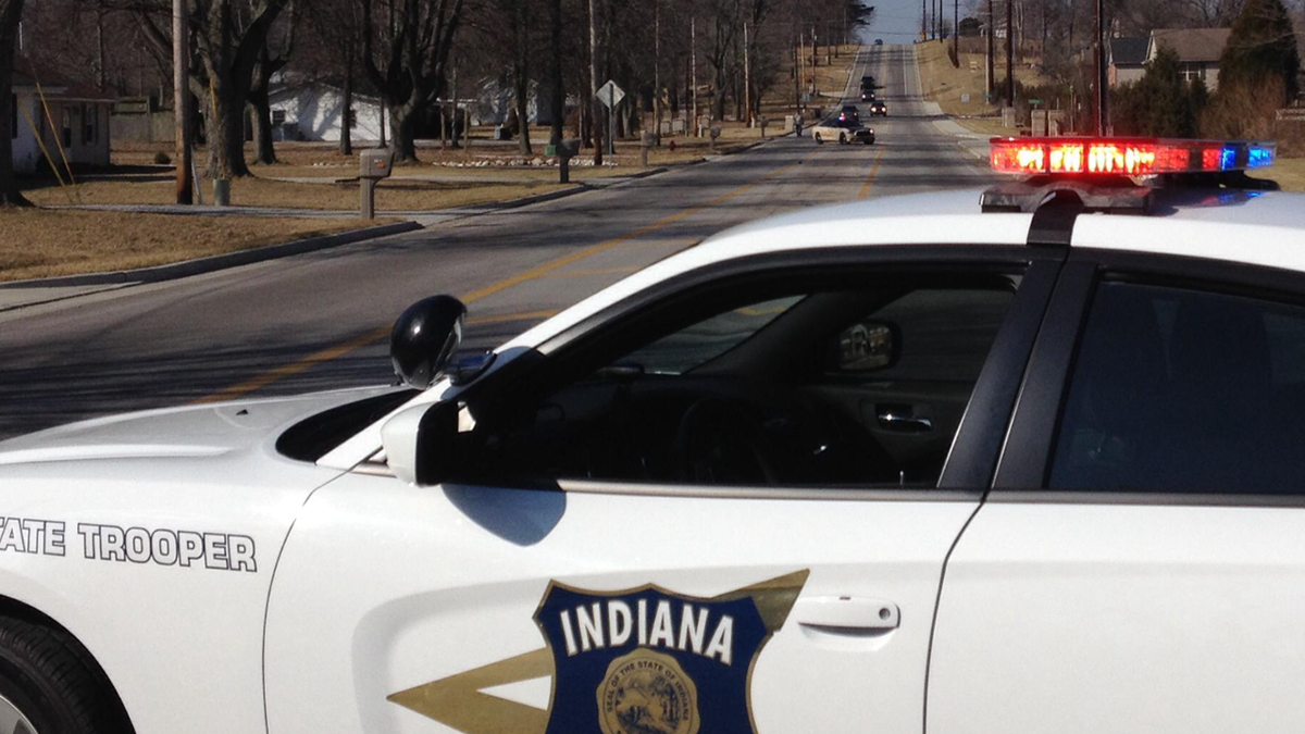 Indiana state police car