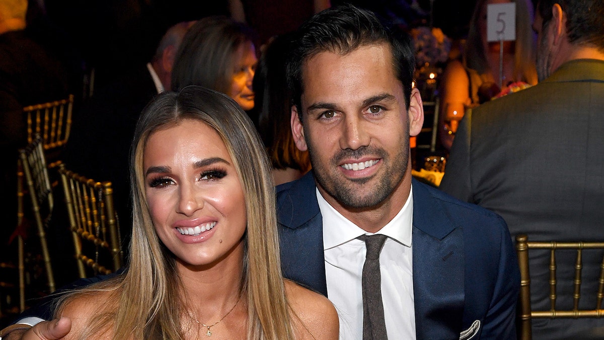 Jessie James Decker husband Eric dress up for celebrity event