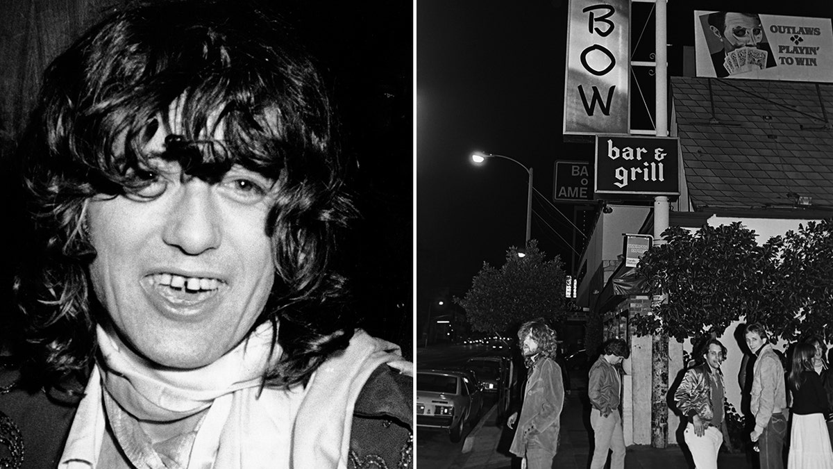 Jimmy Page outside Rainbow Bar in Hollywood