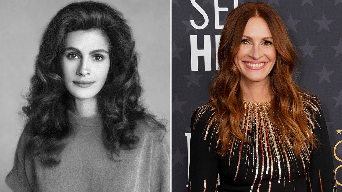 Julia Roberts then and now split