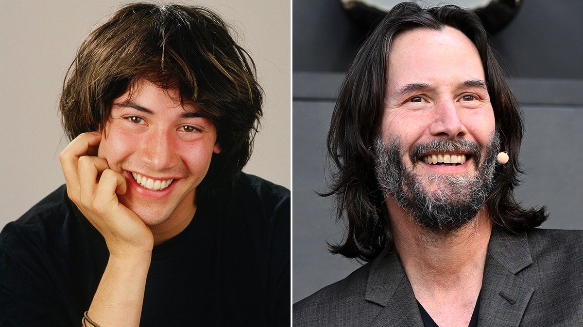 Keanu Reeves then and now split