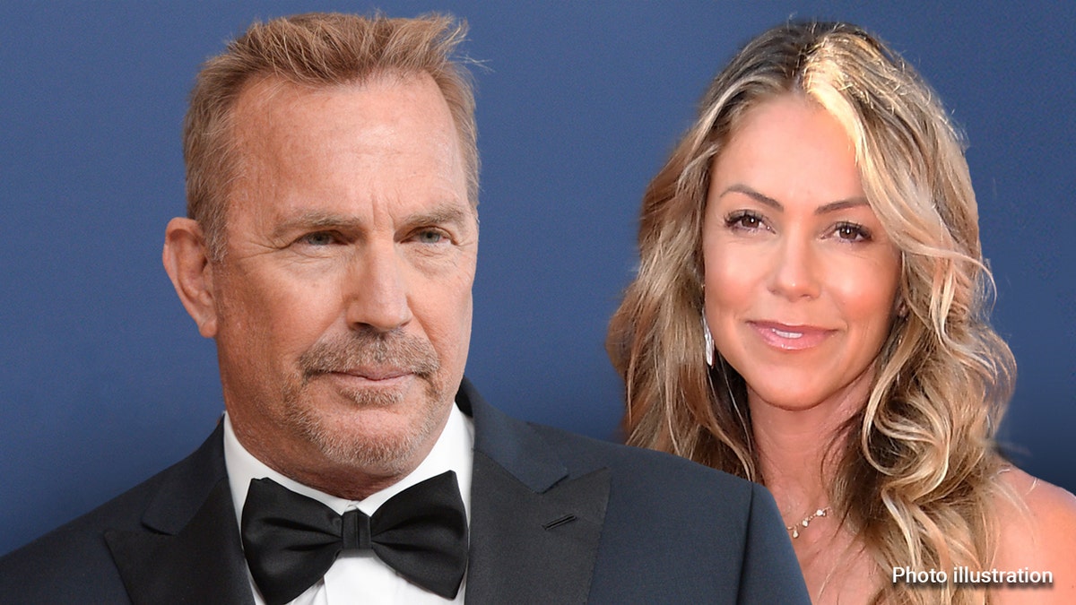 Yellowstone star Kevin Costner and Christine Baumgartner walk red carpets