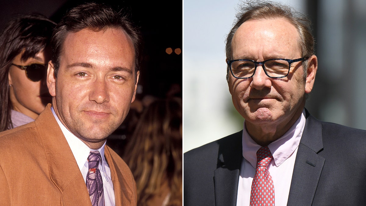 Kevin Spacey then and now split