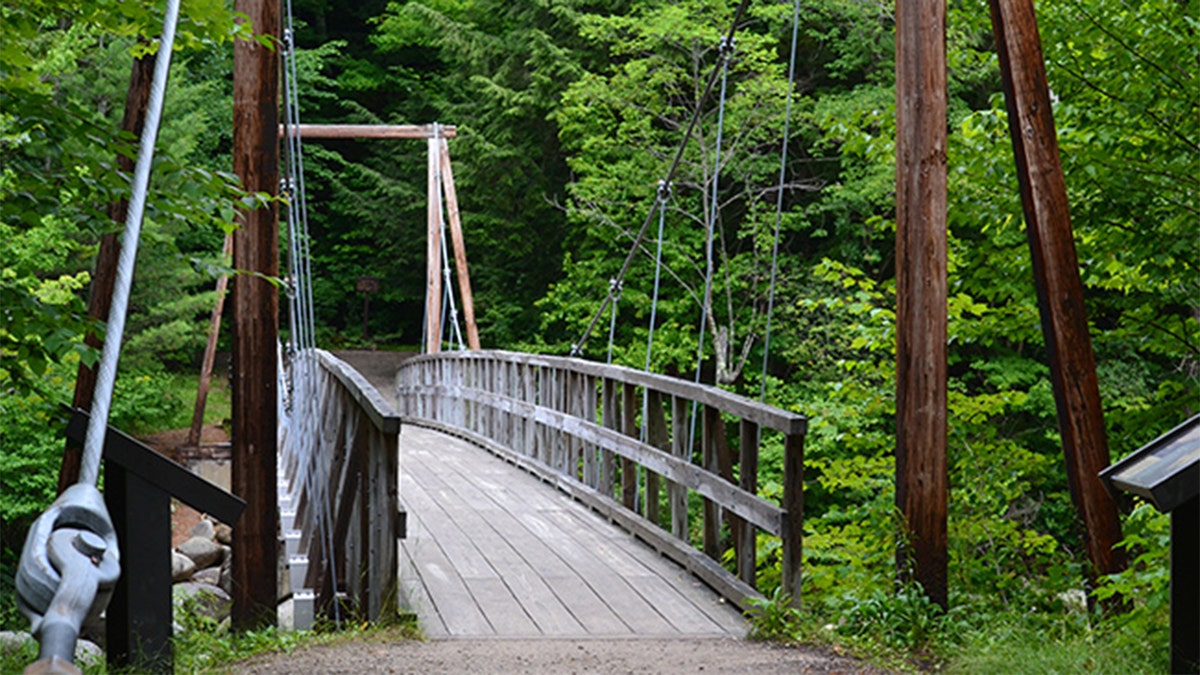 A bridge in a New Hampshire state park