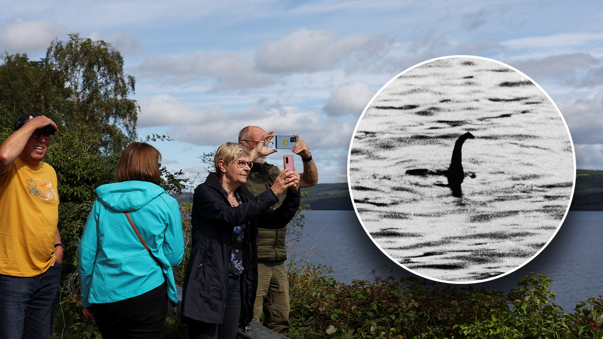 Tourists look for Loch Ness monster