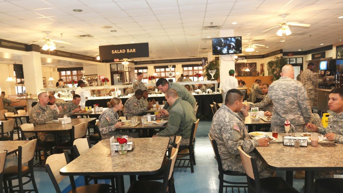 Fort Cavazos dining facility photo from 2015