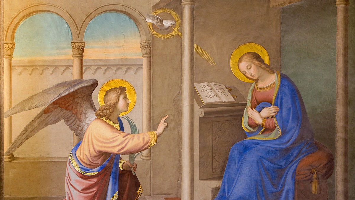 The annunciation - Mother Mary and the Angel Gabriel
