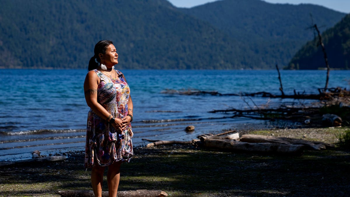 tribal clerk stands