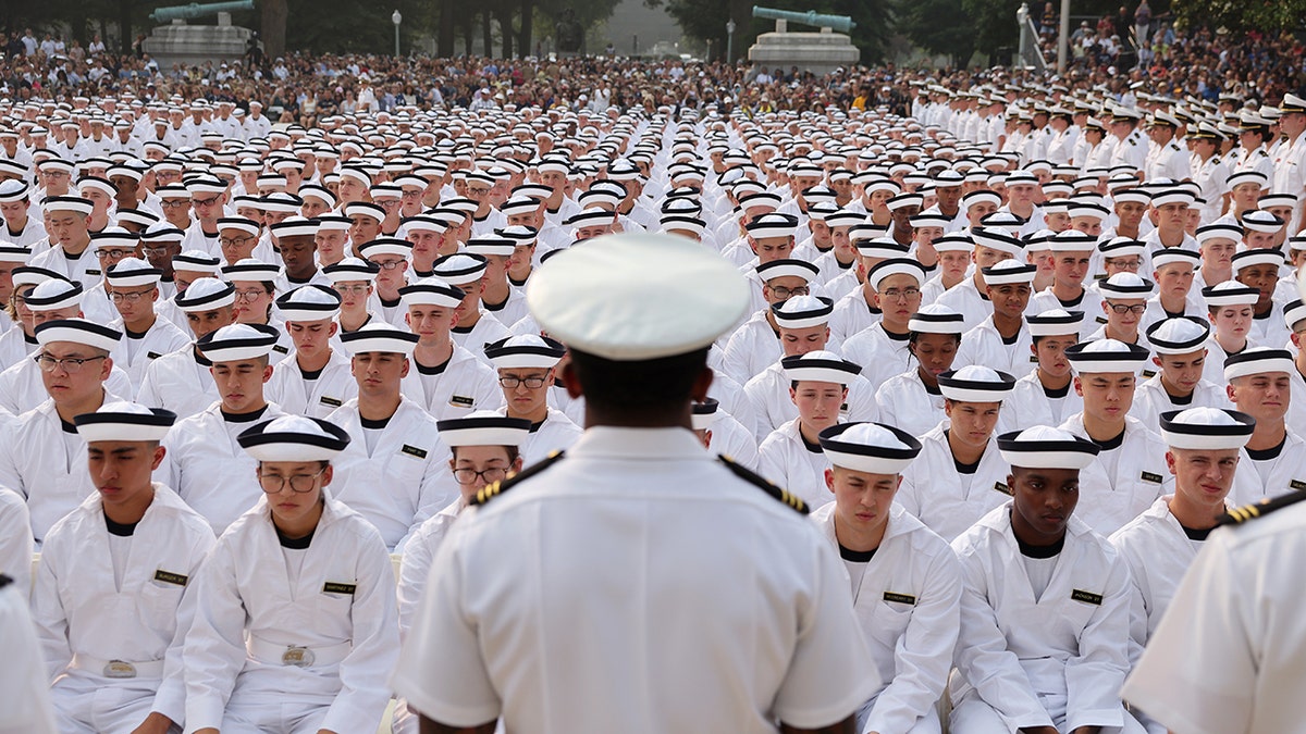 Naval Academy induction ceremony
