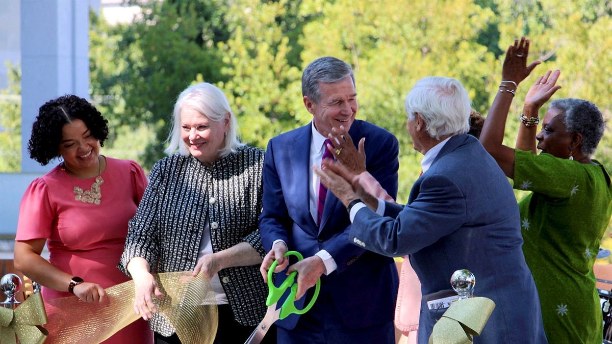 ribbon-cutting ceremony with Gov. Roy Cooper