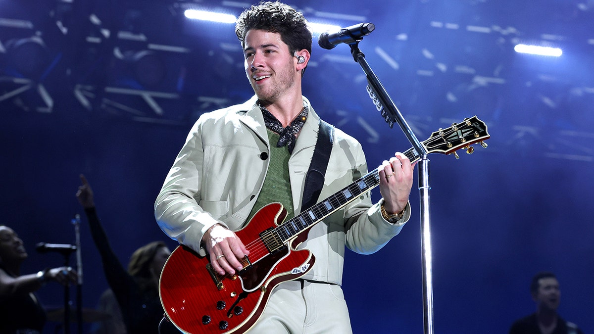 Nick Jonas performs onstage