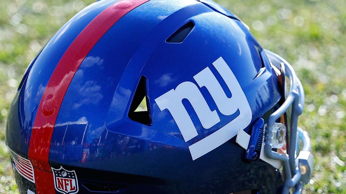 Giants logo on helmet