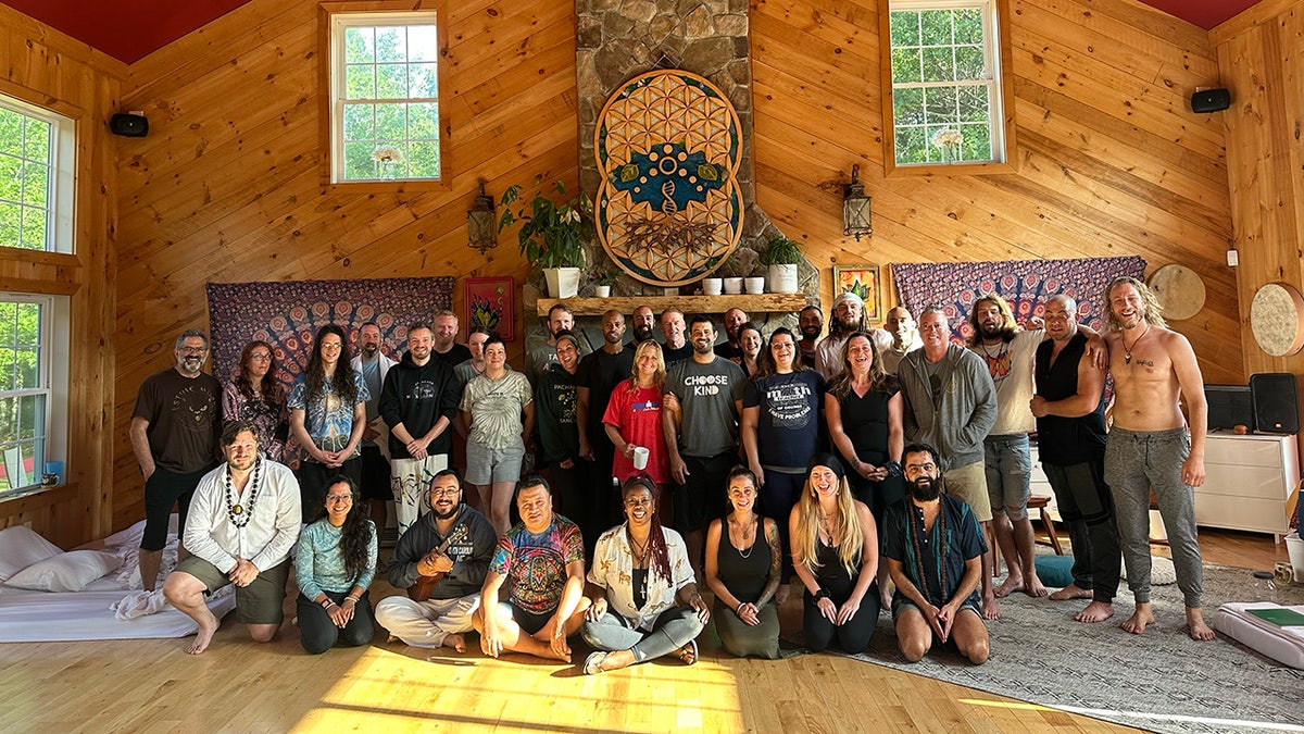 A group photo of the Pachamama Sanctuary