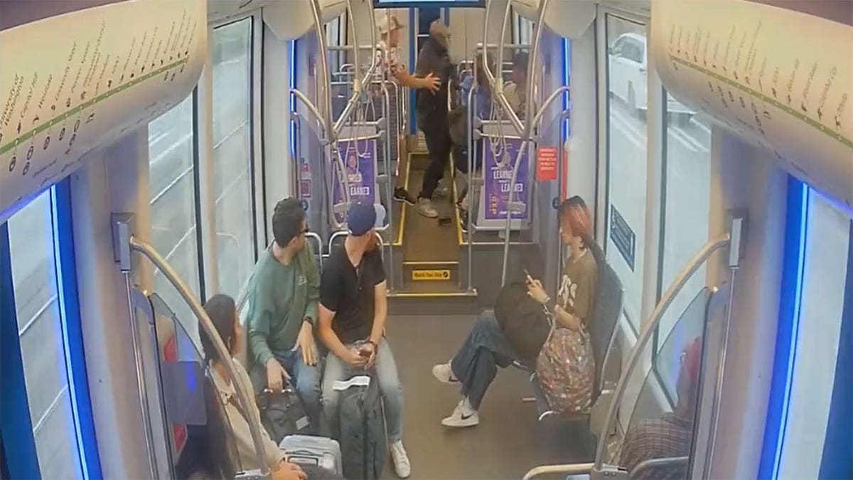 Seattle light rail attack video