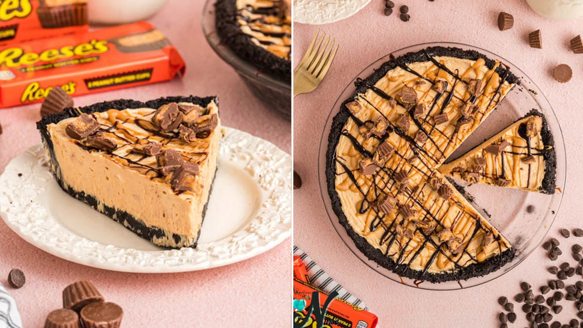 peanut butter pie split