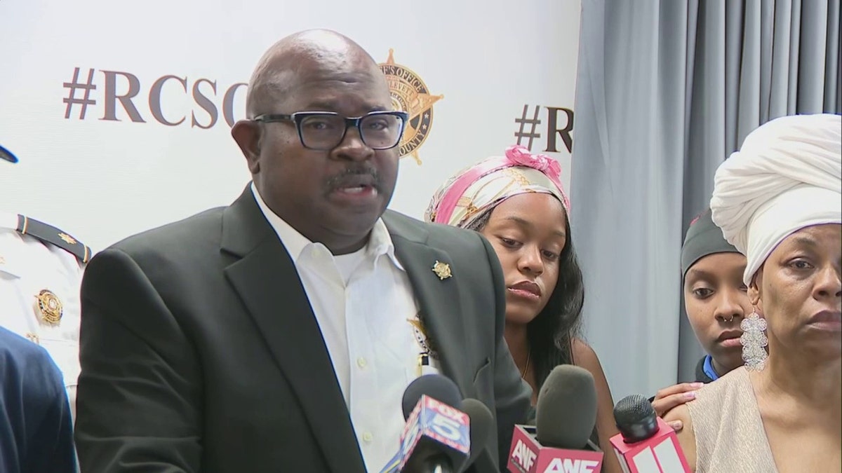 Sheriff Eric Levett holds a press conference on Imani Roberson's disappearance and death