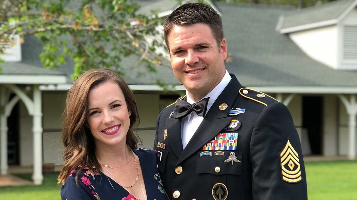 Sgt. Major Matt Parrish and wife