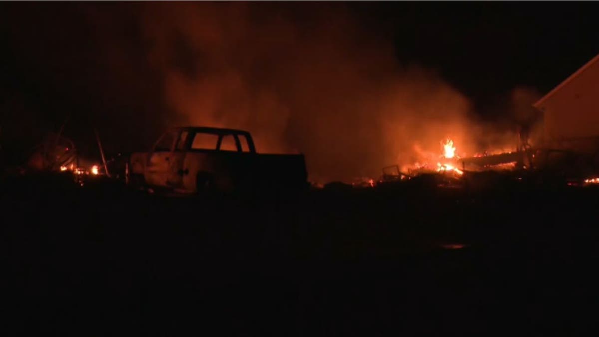 Car near Gray Fire