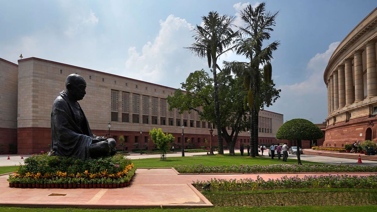 statue of Mahatma Gandhi in India