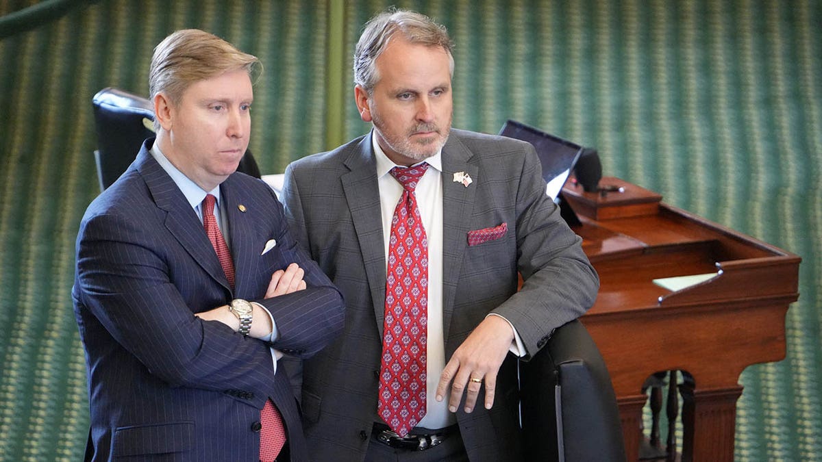 Tan Parker stands in the Senate Chamber