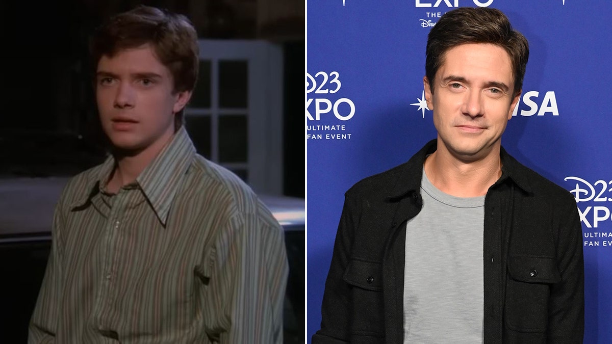 Topher Grace then and now split